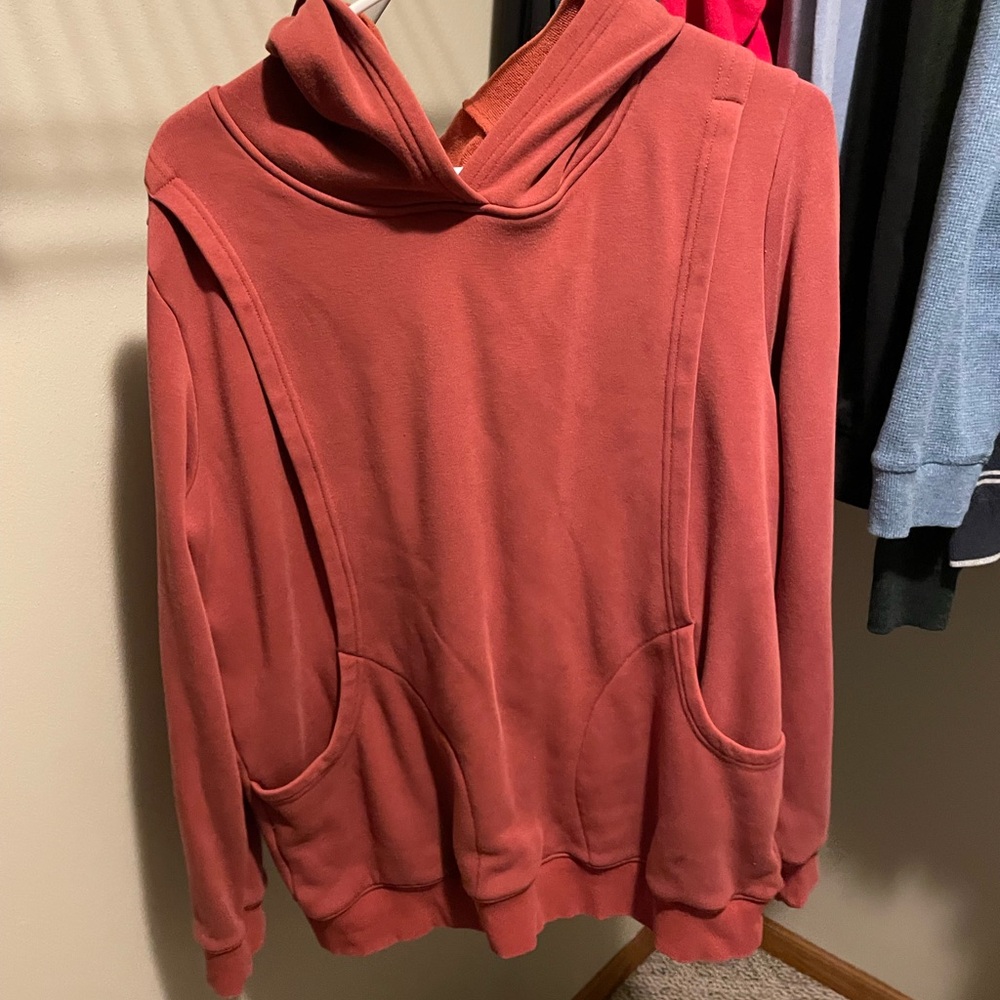 Latched Mama Rust nursing hoodie